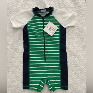NWT Hanna Andersson Toddler Zip Rash Guard 18-24 M (Size 80)